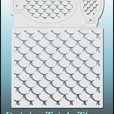 Bad Ass Triple Threat Stencil 7022